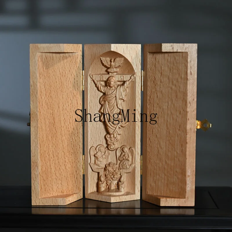 PYH hot-selling exquisite beech Jesus three-open box furniture ornaments, solid wood portable ornaments
PYH hot-selling exquisite beech Jesus three-open box furniture ornaments, solid wood portable ornaments