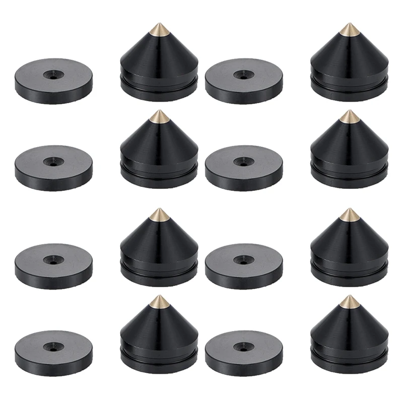 8 Set Speaker Stand Feet Foot Pad Aluminium Alloy Metal Spikes Cone Floor Foot Nail Black
8 Set Speaker Stand Feet Foot Pad Aluminium Alloy Metal Spikes Cone Floor Foot Nail Black
