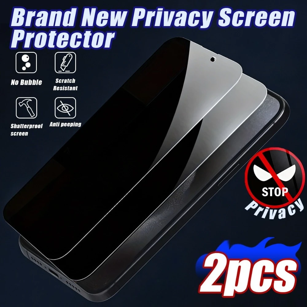 2Pcs Anti Spy Tempered Glass for IPhone 17 15 16 14 Pro Max 16 15 14 Plus Screen Protector for iPhone 13 12 11 Pro 17e 16e Air
2Pcs Anti Spy Tempered Glass for IPhone 17 15 16 14 Pro Max 16 15 14 Plus Screen Protector for iPhone 13 12 11 Pro 17e 16e Air
