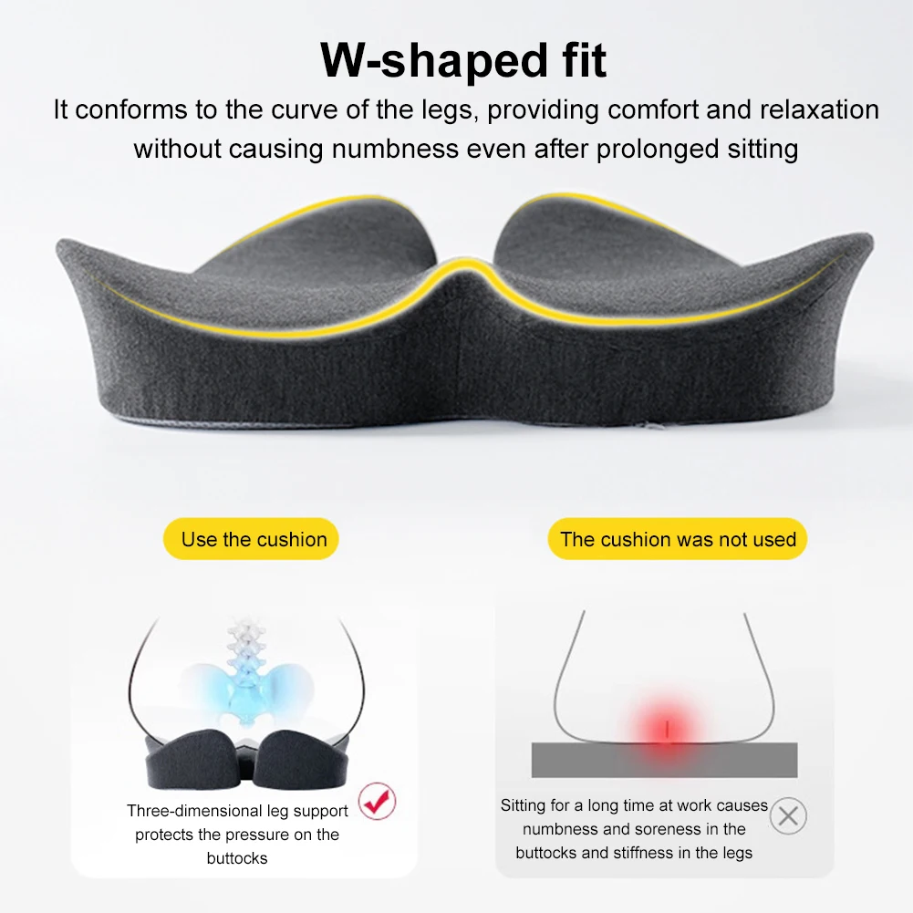 Chair Seat Cushion Pressure Relief Seat Cushion Wheelchair Cushion for Long Sitting Office Workers Car Drivers
Chair Seat Cushion Pressure Relief Seat Cushion Wheelchair Cushion for Long Sitting Office Workers Car Drivers