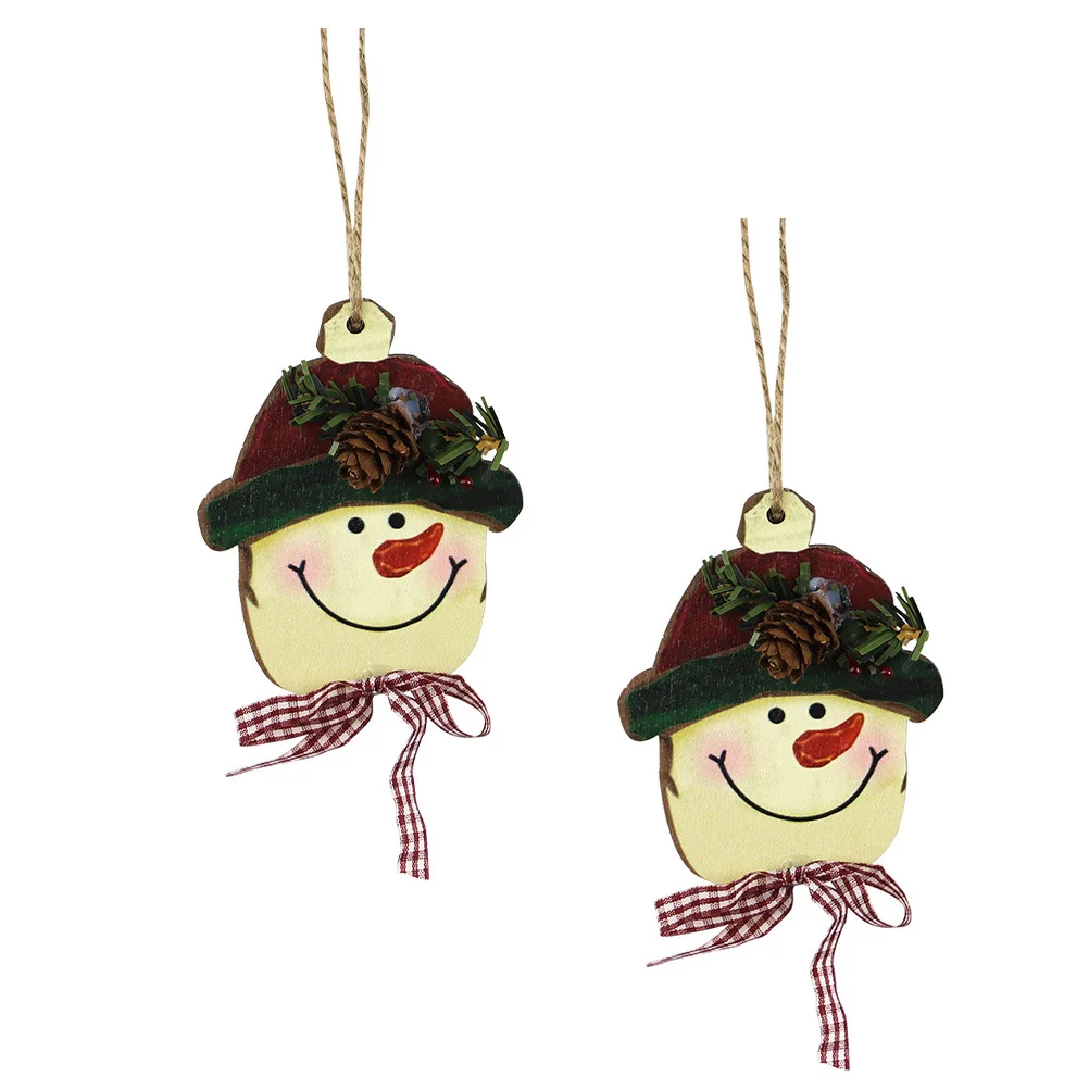 2Pcs Snowman Hanging Pendant Vintage Style Wooden Christmas Decor Festive Scene Ornament for Home Holiday Decoration
2Pcs Snowman Hanging Pendant Vintage Style Wooden Christmas Decor Festive Scene Ornament for Home Holiday Decoration