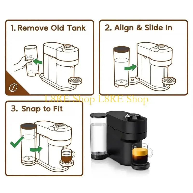 L8RE Large 1.7L Water Replacement Plastic Texture Suitable for Coffee Machine
L8RE Large 1.7L Water Replacement Plastic Texture Suitable for Coffee Machine