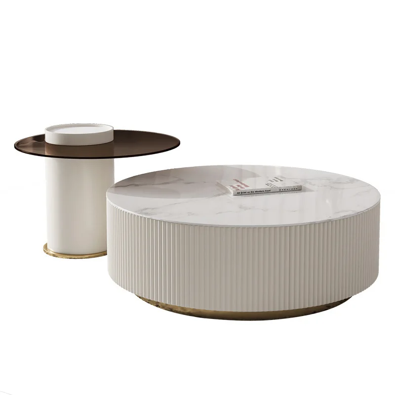 Stone Plate Coffee Table Living Room Home Small Apartment Modern Minimalist round Tea Table Size round Combination
Stone Plate Coffee Table Living Room Home Small Apartment Modern Minimalist round Tea Table Size round Combination