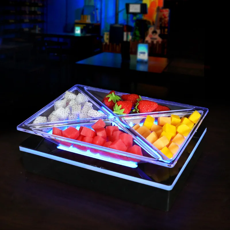 Wan Zhan Bar Luminous Fruit Plate Rack LED Creative KTV Special Sigong Grid Internet celebrity fruit platter snack snack plate
Wan Zhan Bar Luminous Fruit Plate Rack LED Creative KTV Special Sigong Grid Internet celebrity fruit platter snack snack plate