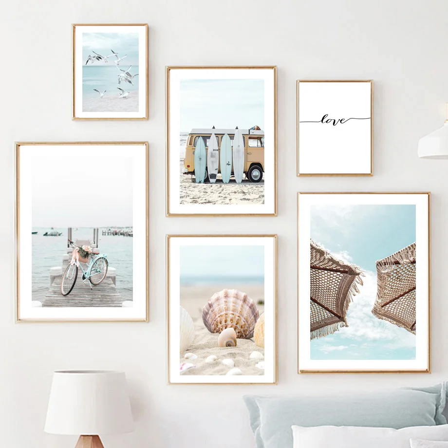 Beach Bridge Bike Surfboard Waves Nordic Wall Seascape Art Decor Posters Prints Canvas Painting Landscape Pictures Linving Room
Beach Bridge Bike Surfboard Waves Nordic Wall Seascape Art Decor Posters Prints Canvas Painting Landscape Pictures Linving Room