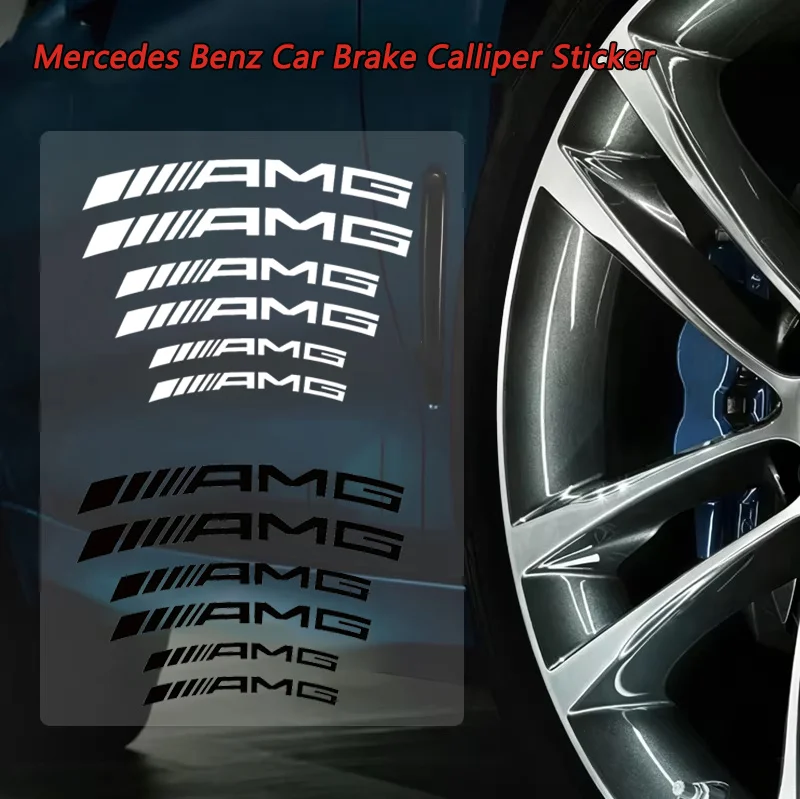 6PCS Car Brake Caliper Stickers Heat Resistant Decoration PVC Decals For Mercedes Benz B/C/E/S Class A Class C200L GLC GLK CLA
6PCS Car Brake Caliper Stickers Heat Resistant Decoration PVC Decals For Mercedes Benz B/C/E/S Class A Class C200L GLC GLK CLA