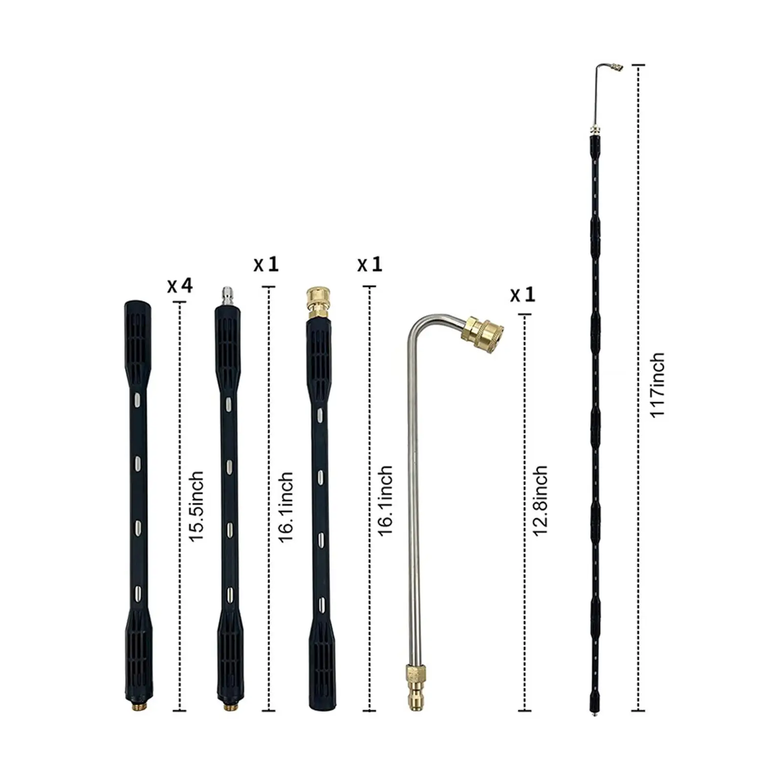 117inch Pressure Washer Extension Rod Watering Sprayer Cleaning Power Washer Lance for Pressure Washer Water Broom Car Roof
117inch Pressure Washer Extension Rod Watering Sprayer Cleaning Power Washer Lance for Pressure Washer Water Broom Car Roof