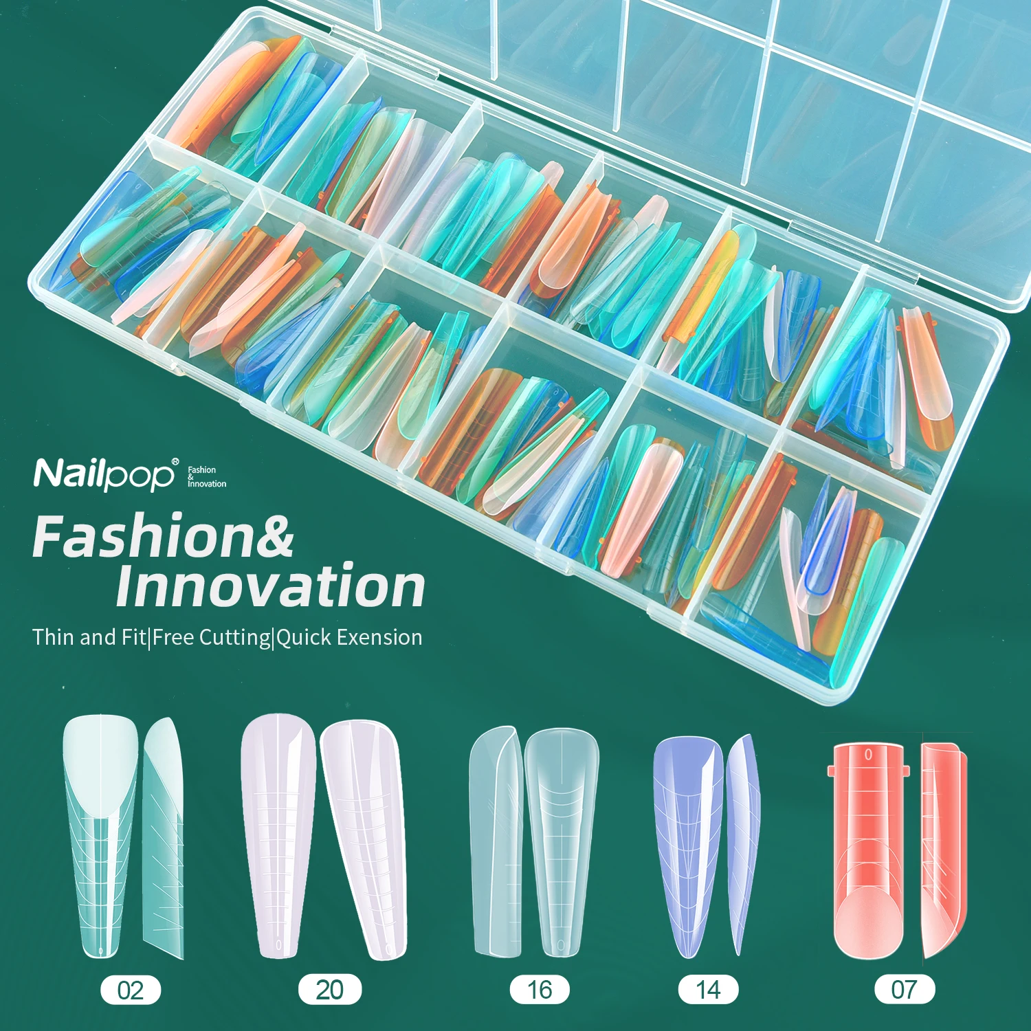 Nailpop Colors Nail Dual Forms Multi-Shape Kit Домашний салон Прочность Наращивание ногтей Маникюр Необходимый художественный инструмент 288/122/120 шт.
Nailpop Colors Nail Dual Forms Multi-Shape Kit Домашний салон Прочность Наращивание ногтей Маникюр Необходимый художественный инструмент 288/122/120 шт.