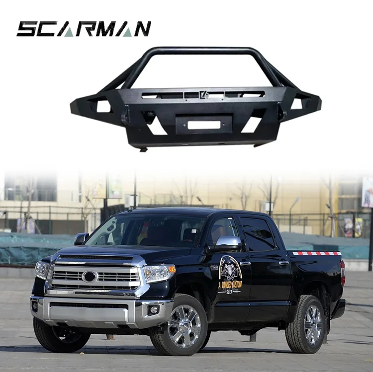 Hot Selling Big Bull Bar Front Bumper for Toyota Tundra 2014-2021 Pickup Truck and Off-road Vehicle ,Exterior Modification Parts
Hot Selling Big Bull Bar Front Bumper for Toyota Tundra 2014-2021 Pickup Truck and Off-road Vehicle ,Exterior Modification Parts