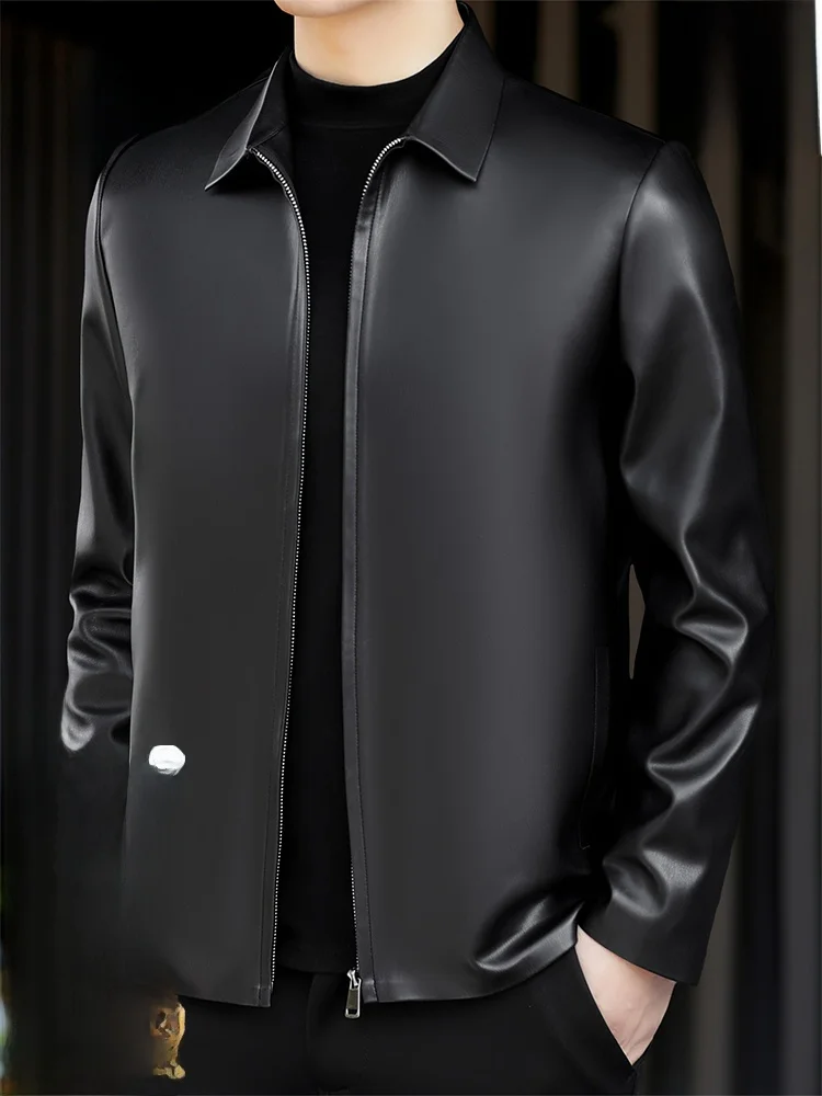 Кожаная куртка Pierre Cardin из натуральной кожи для мужчин, утепленная, осенне-зимняя, мотоциклетная, из овчины, для отцов
Кожаная куртка Pierre Cardin из натуральной кожи для мужчин, утепленная, осенне-зимняя, мотоциклетная, из овчины, для отцов