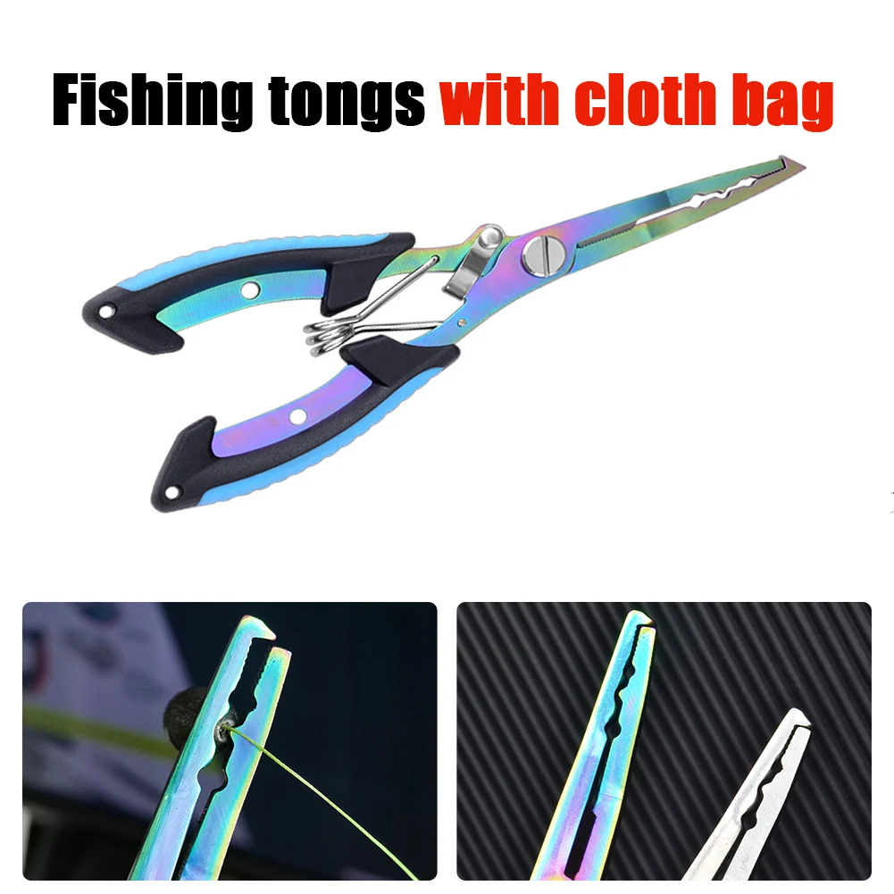 Blue Fishing Plier Fishing Hook Remover Tool Steel Fishing Tongs Multifunctional Split Rings Plier With A Cloth Bag
Blue Fishing Plier Fishing Hook Remover Tool Steel Fishing Tongs Multifunctional Split Rings Plier With A Cloth Bag