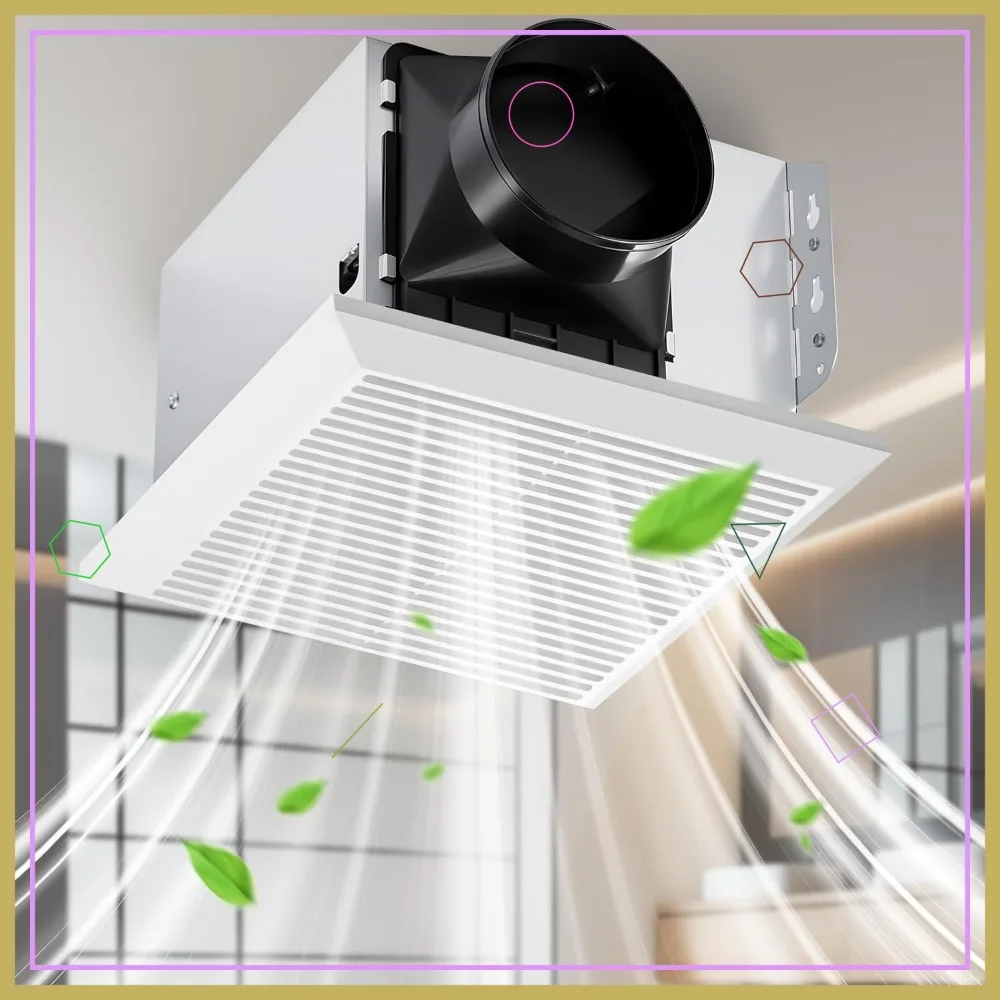110 CFM 1.0 Sone Bathroom Exhaust Fan, No Attic Access Needed, Ceiling/Wall Mount, 7.68x9.25 inch
110 CFM 1.0 Sone Bathroom Exhaust Fan, No Attic Access Needed, Ceiling/Wall Mount, 7.68x9.25 inch