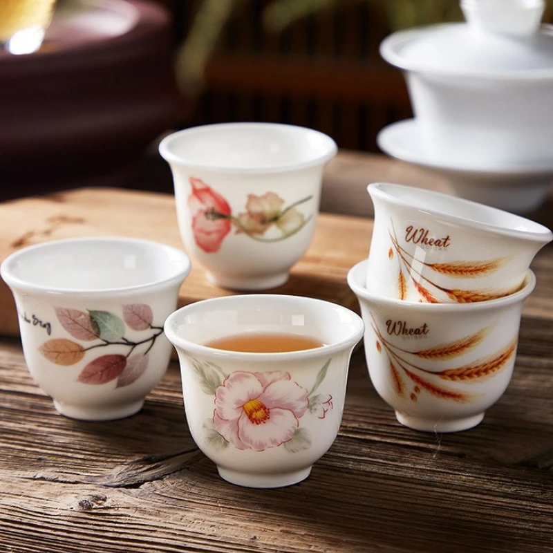 White Porcelain Hand Drawn Tea Cup Chinese Retro Style Ceramics Sake Cup Household Kung Fu Water Small Cup Tea Set 2026 New
White Porcelain Hand Drawn Tea Cup Chinese Retro Style Ceramics Sake Cup Household Kung Fu Water Small Cup Tea Set 2026 New