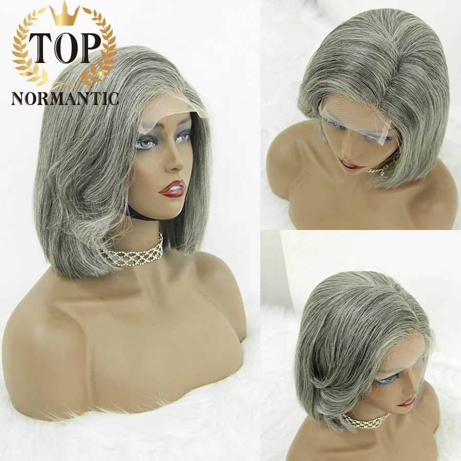 Topnormantic Gray Color 4x4 Closure Wig with Natural Hairline Brazilian Hair 13x4 Lace Front Wig for Lady
Topnormantic Gray Color 4x4 Closure Wig with Natural Hairline Brazilian Hair 13x4 Lace Front Wig for Lady