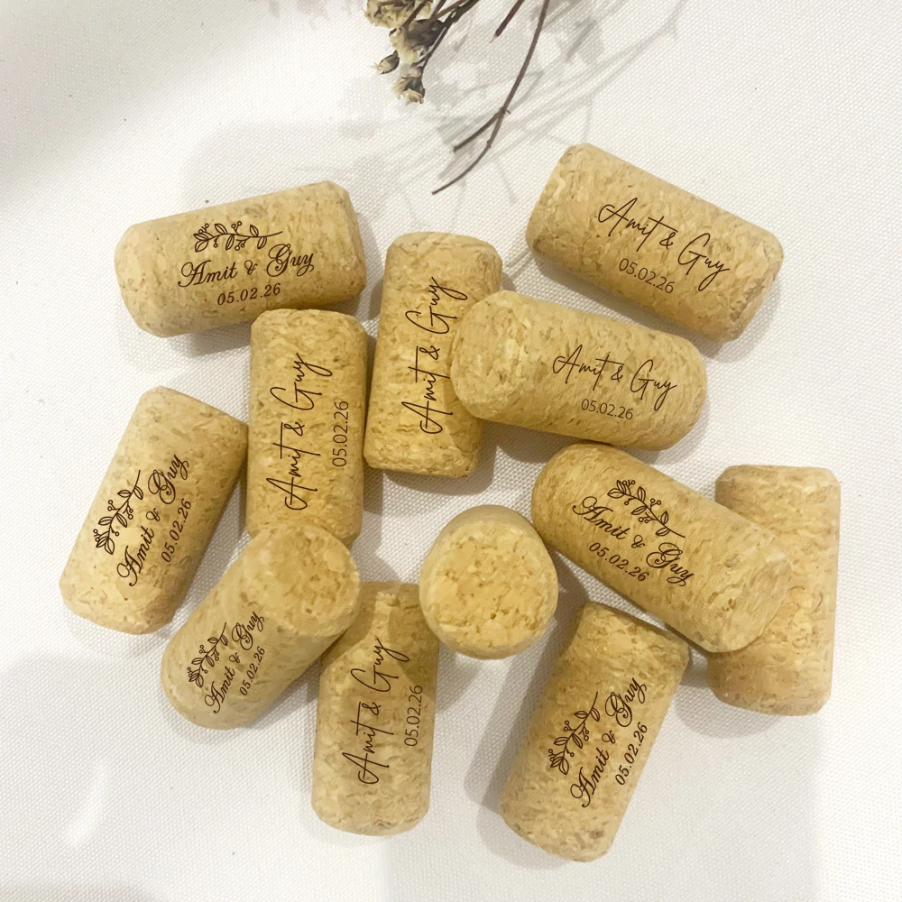30/50/100PCS Personalized Wine Corks for Wedding Guest Gifts, Custom Wine Cork, Wine Cork Stopper, Glass Vial Cork Stopper
30/50/100PCS Personalized Wine Corks for Wedding Guest Gifts, Custom Wine Cork, Wine Cork Stopper, Glass Vial Cork Stopper