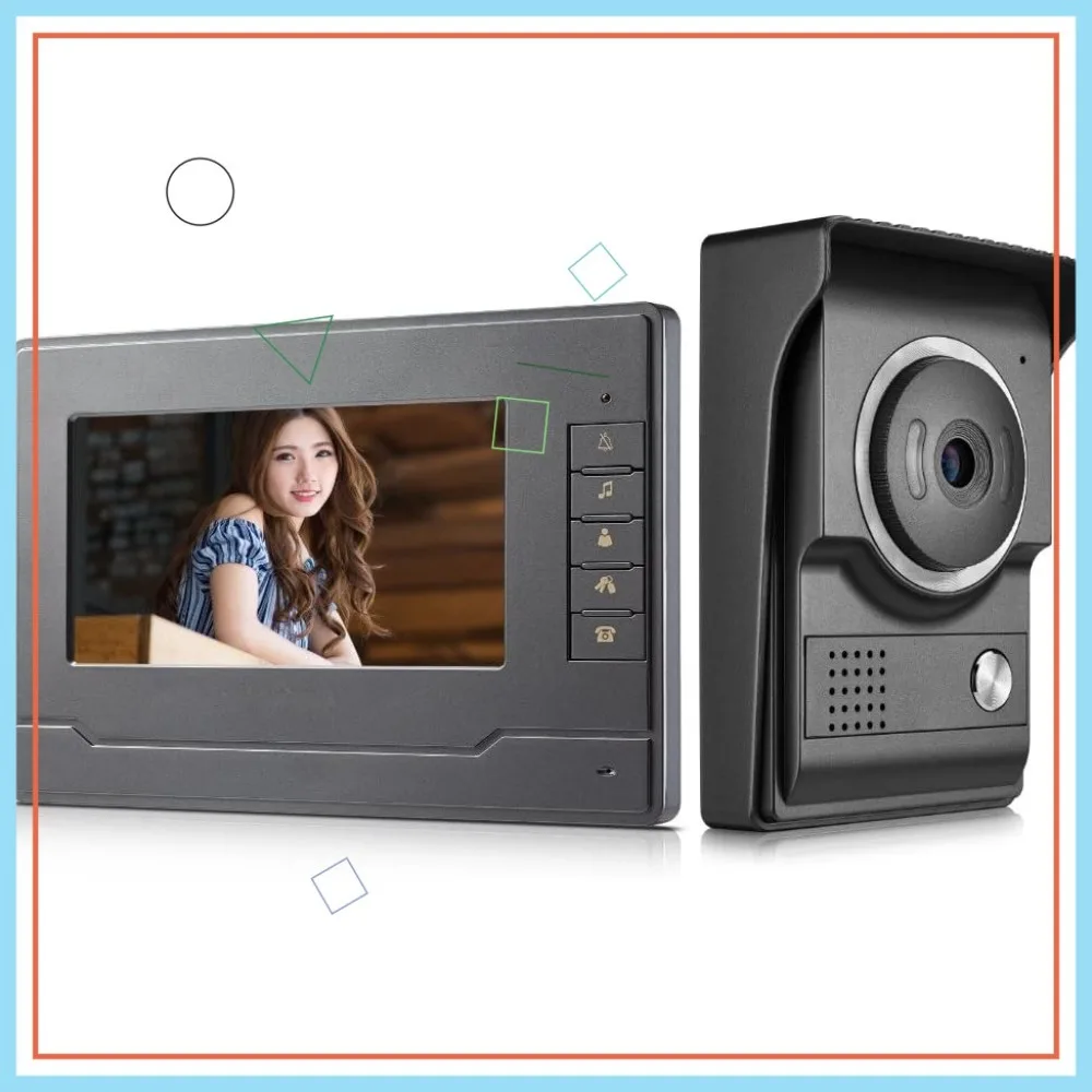 Wired 7" Video Door Phone with HD Camera, Intercom System for Home Security, Support Unlock & Monitoring
Wired 7" Video Door Phone with HD Camera, Intercom System for Home Security, Support Unlock & Monitoring