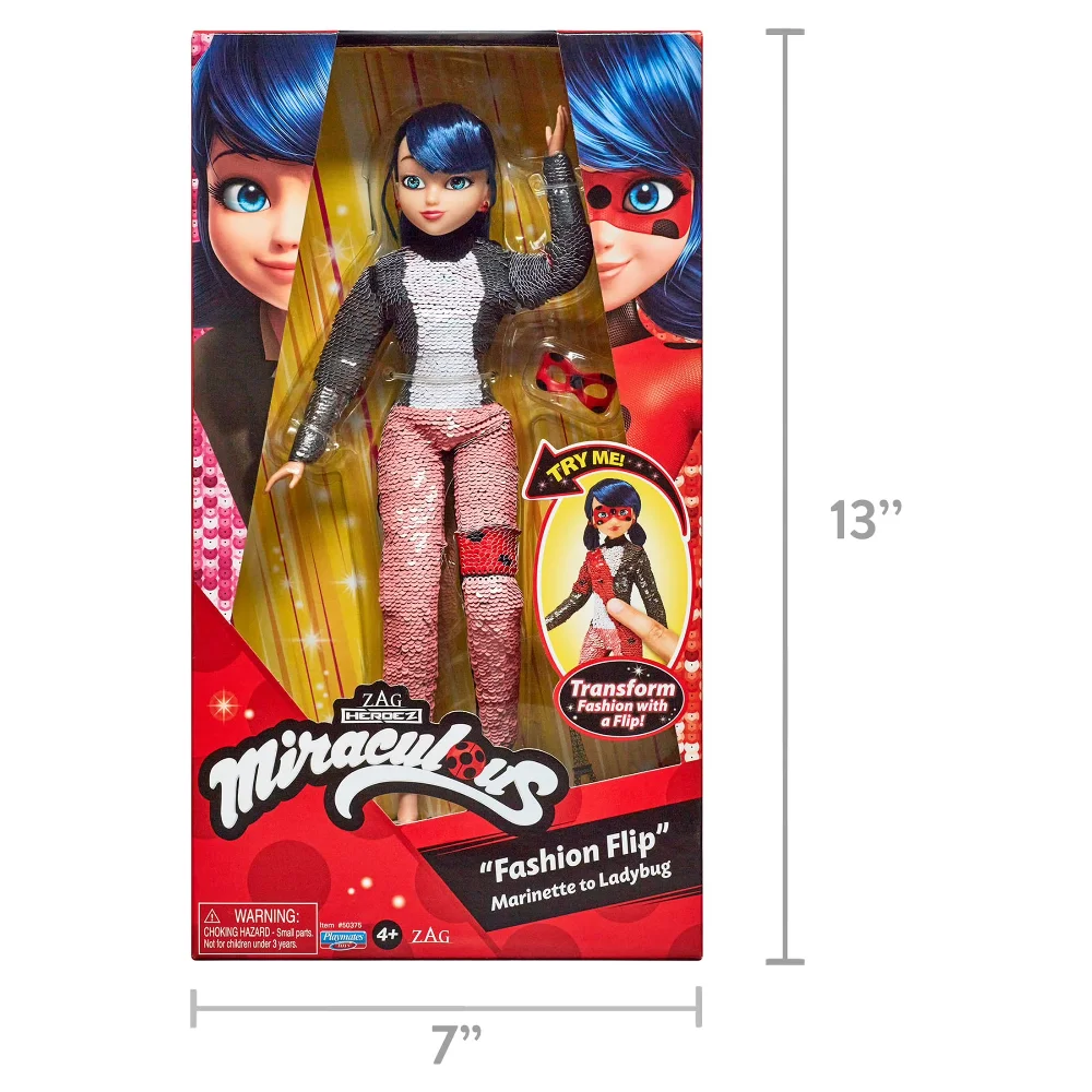 Miraculous Fashion Flip Ladybu Doll Playset, 2 Pieces, Assembled 12 inch
Miraculous Fashion Flip Ladybu Doll Playset, 2 Pieces, Assembled 12 inch