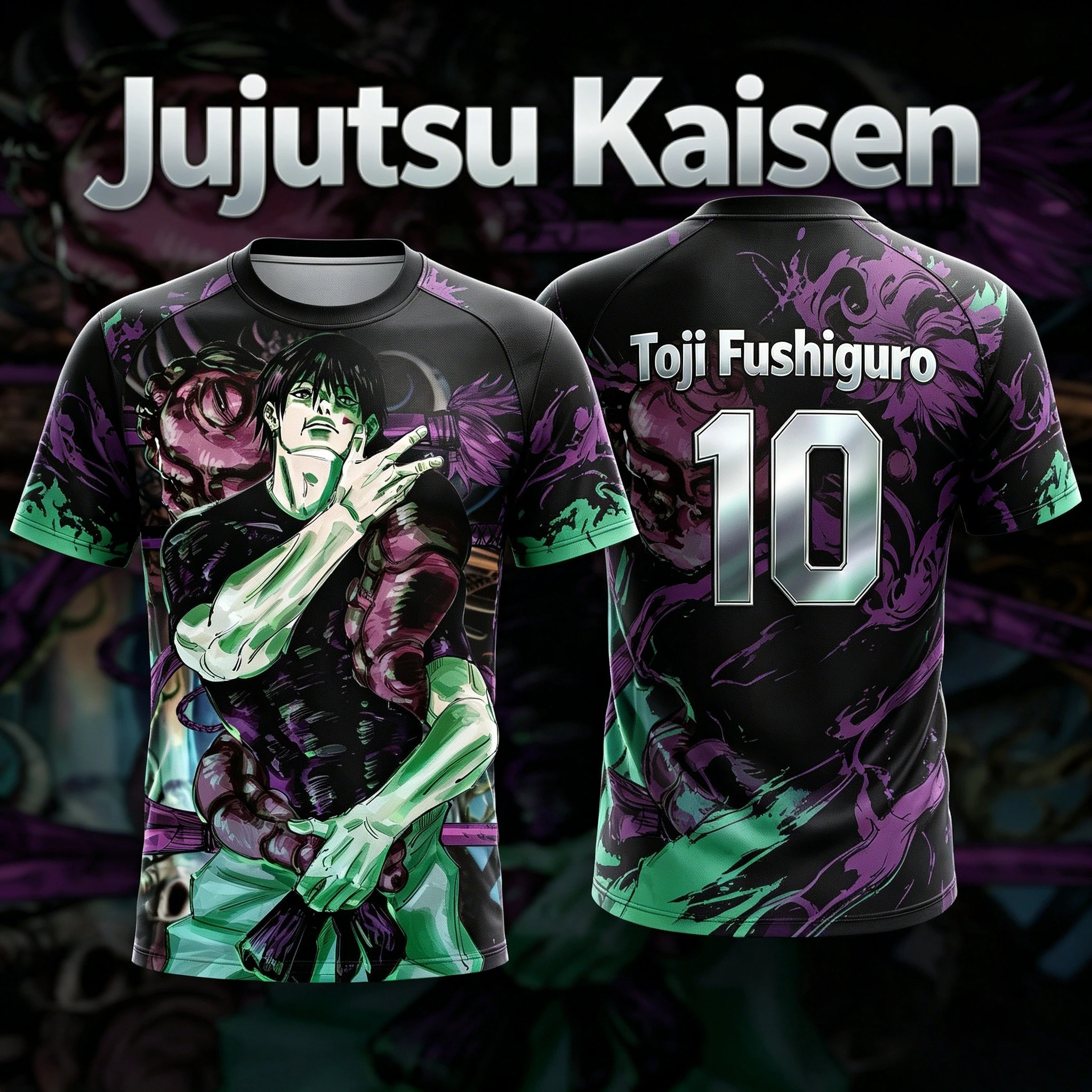 Jujutsu Kaisen 2026 Summer New NO.10 NO.7 Toji Fushiguro Anime Special Football Jersey T-Shirt Adult Men's 3D Printed Kids Y2k
Jujutsu Kaisen 2026 Summer New NO.10 NO.7 Toji Fushiguro Anime Special Football Jersey T-Shirt Adult Men's 3D Printed Kids Y2k