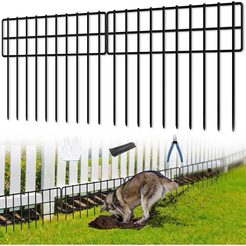 42.5 L x 13 H No-Dig Garden Fence, 30 Panels, Rabbit and Dog Barrier, Rust-Resistant Outdoor Border
42.5 L x 13 H No-Dig Garden Fence, 30 Panels, Rabbit and Dog Barrier, Rust-Resistant Outdoor Border