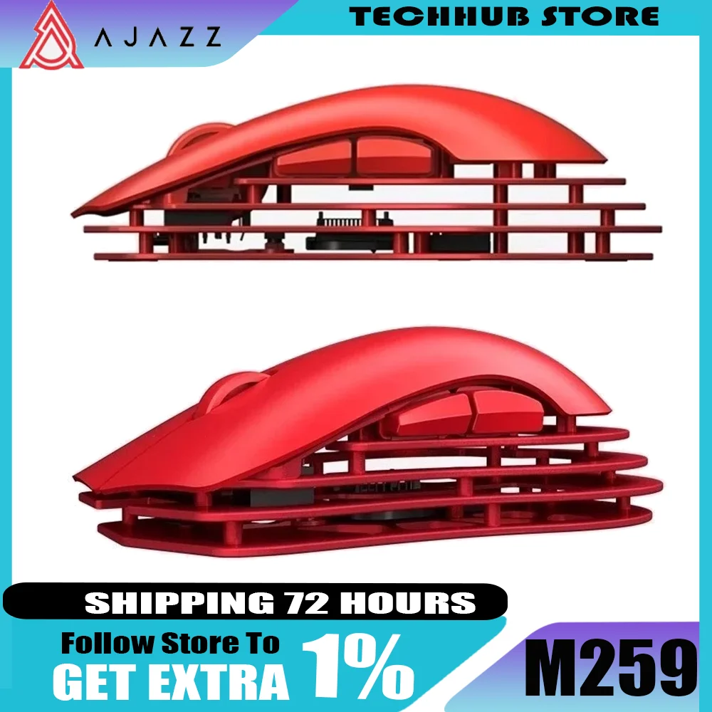 AJAZZ M259 Tri Mode Magnesium 64g Легкий алюминиевый датчик PAW3395 Горизонтальная полая конструкция Беспроводная Bluetooth-мышь из сплава 
AJAZZ M259 Tri Mode Magnesium 64g Легкий алюминиевый датчик PAW3395 Горизонтальная полая конструкция Беспроводная Bluetooth-мышь из сплава