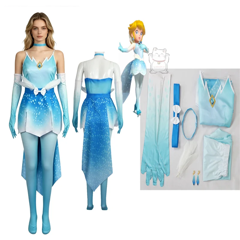 Peach Princess Bijie Easter Dress Fashion Role Playing Birthday Party Costumes Carnival Costumes Gloves Belt Accessories Hallowe
Peach Princess Bijie Easter Dress Fashion Role Playing Birthday Party Costumes Carnival Costumes Gloves Belt Accessories Hallowe