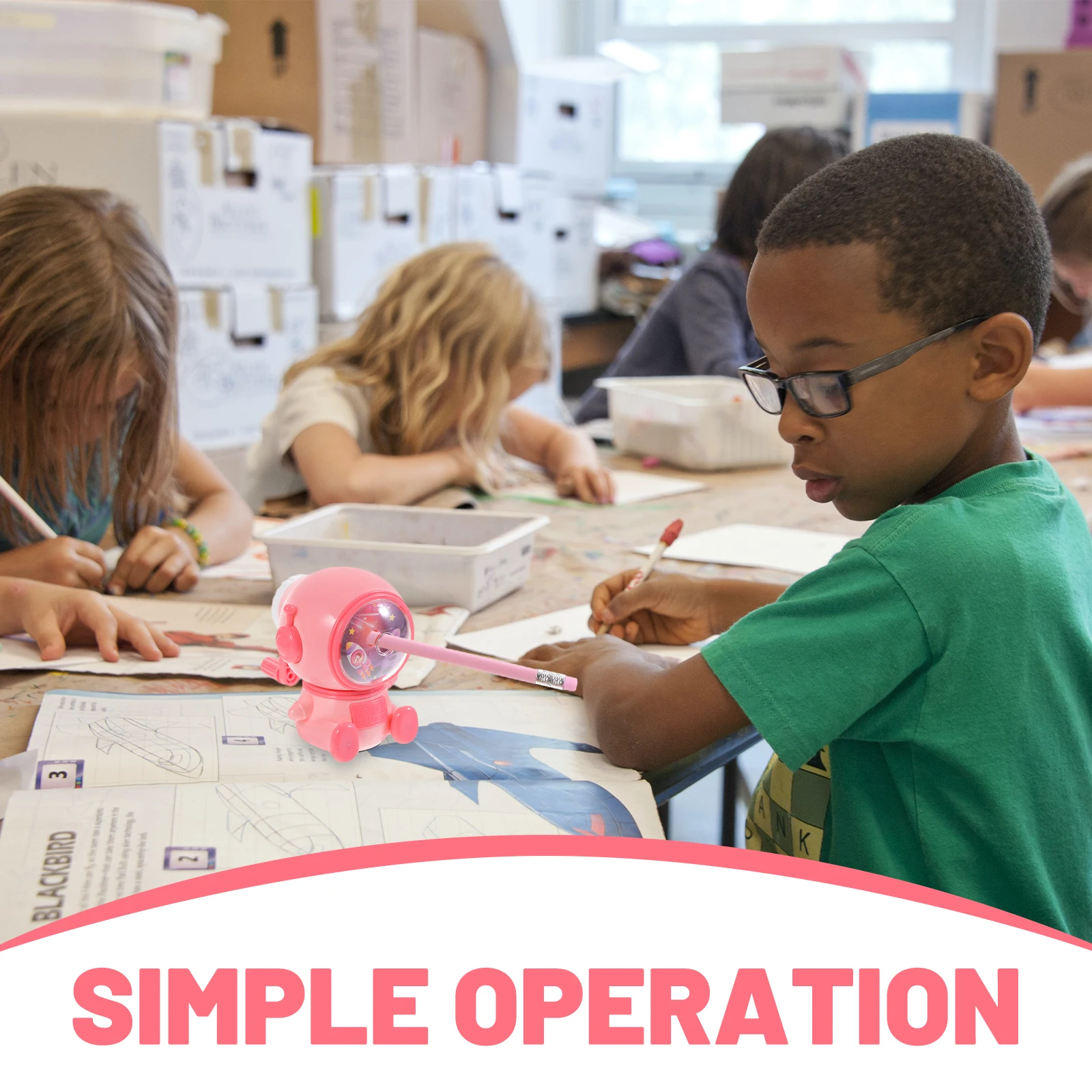 Portable Pencil Sharpener Manual Hand Crank for Students Kids Smooth Sharpening Small Colorful Stationery Supply
Portable Pencil Sharpener Manual Hand Crank for Students Kids Smooth Sharpening Small Colorful Stationery Supply