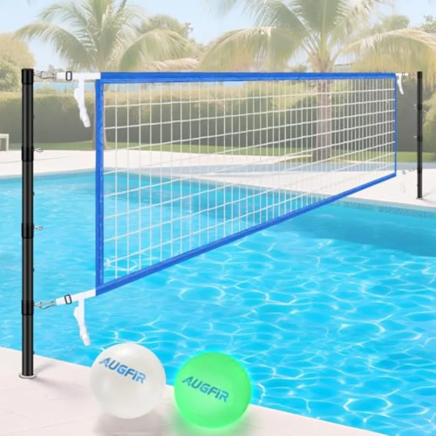 Inground Pool Volleyball Net Set, Adjustable Length and Height Pool Volleyball Net, Compatible with 3 Universal Ground-Mounted
Inground Pool Volleyball Net Set, Adjustable Length and Height Pool Volleyball Net, Compatible with 3 Universal Ground-Mounted