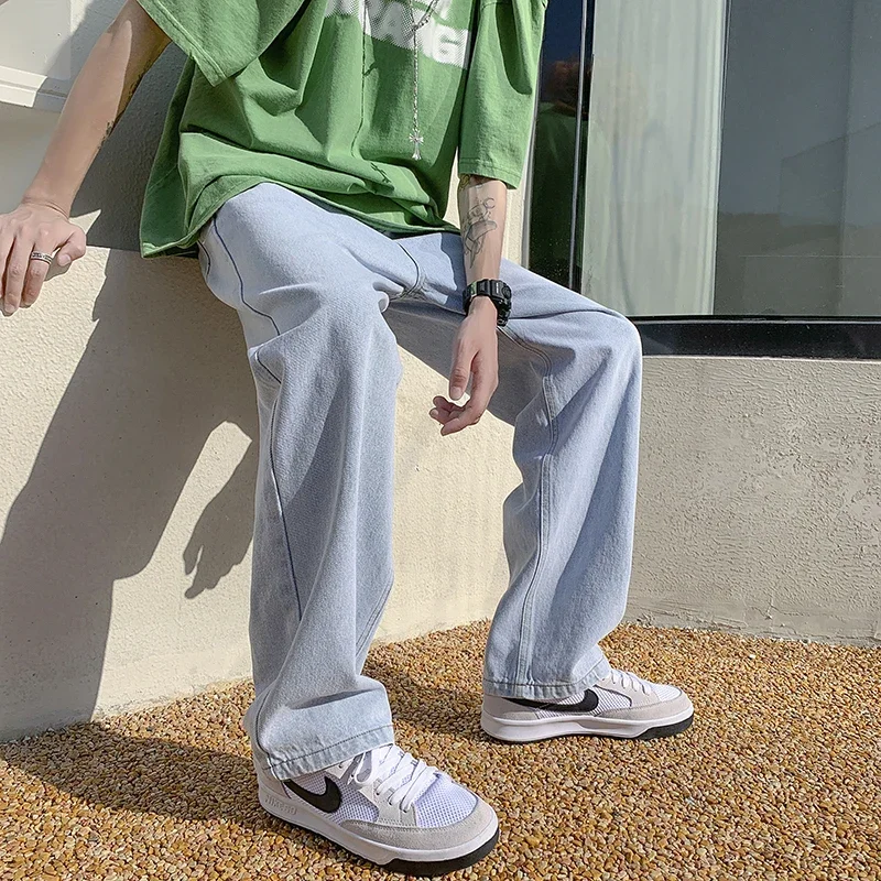 4 Colors Baggy Jeans Men Fashion Casual Wide Leg Jeans Men Streetwear Loose Hip Hop Straight Denim Pants Mens Trousers S-2XL
4 Colors Baggy Jeans Men Fashion Casual Wide Leg Jeans Men Streetwear Loose Hip Hop Straight Denim Pants Mens Trousers S-2XL