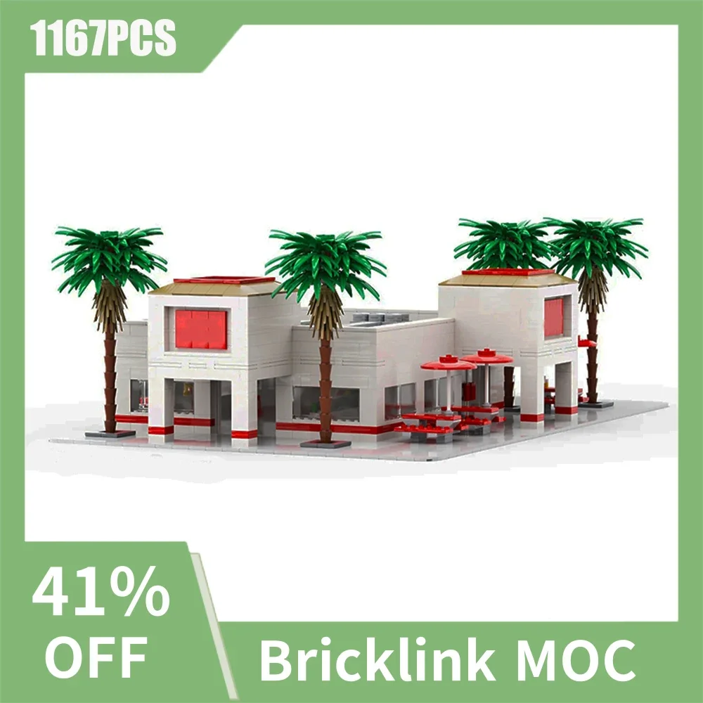 NEW 1167PCS City Hot Selling Street View Moc Modular Hamburg shop model DIY creative ideas ChildToy birthdayGift Building blocks
NEW 1167PCS City Hot Selling Street View Moc Modular Hamburg shop model DIY creative ideas ChildToy birthdayGift Building blocks