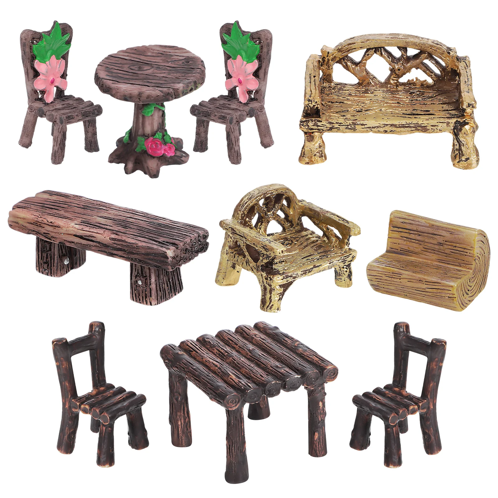 10 pcs Miniature Garden Accessories Rustic Resin Decorations Micro Landscape Dollhouse Terrarium Supplies Sturdy Small Figurines
10 pcs Miniature Garden Accessories Rustic Resin Decorations Micro Landscape Dollhouse Terrarium Supplies Sturdy Small Figurines