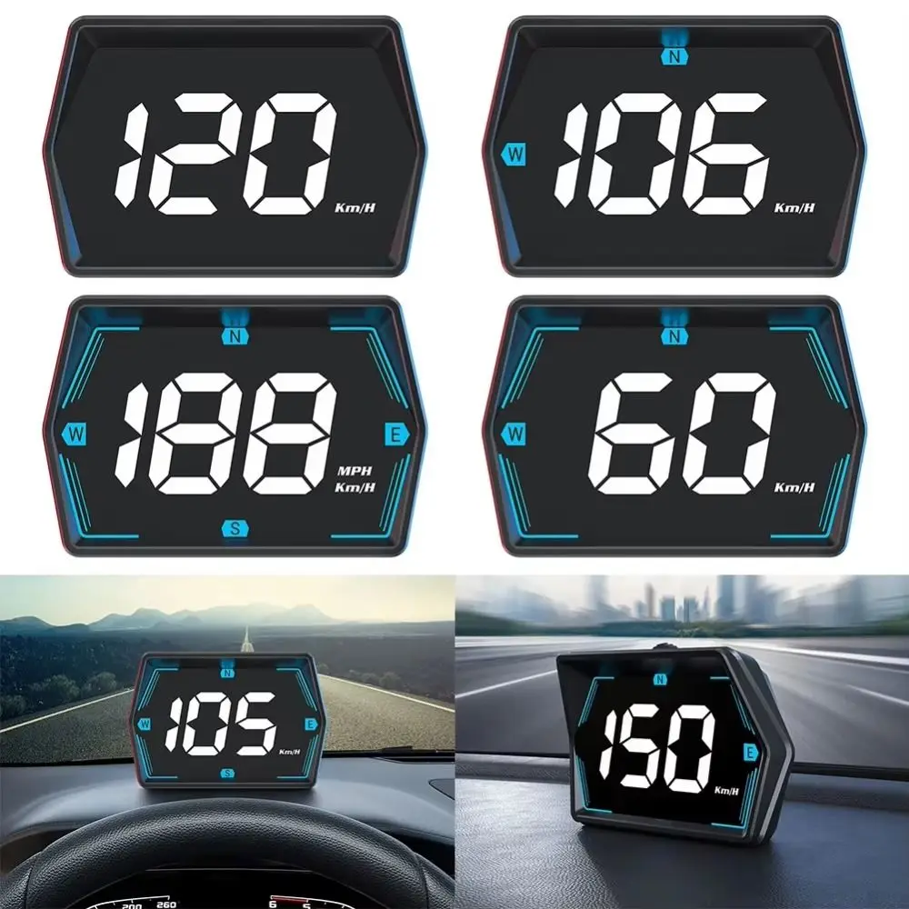 HUD GPS Car Digital Speedometer Plastic Portable HUD Car Head Up Display Plug and Play Suction Cup Bracket Vehicle Speed Meter
HUD GPS Car Digital Speedometer Plastic Portable HUD Car Head Up Display Plug and Play Suction Cup Bracket Vehicle Speed Meter
