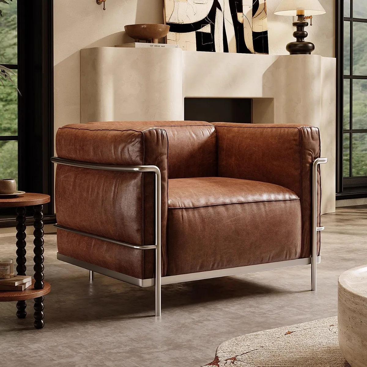 American Vintage LC3 Leather Sofa Cassina Corbusier Designer Hotel Bauhaus Single Sofa Chair
American Vintage LC3 Leather Sofa Cassina Corbusier Designer Hotel Bauhaus Single Sofa Chair