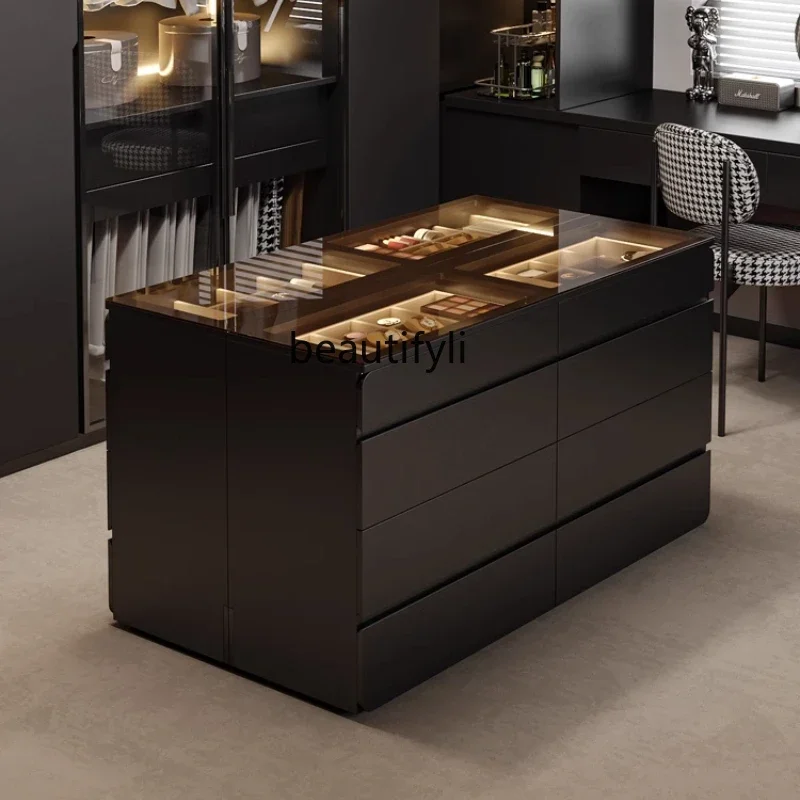 Cloakroom Nakajidai Home Jewelry Storage Cabinet Double-sided Drawer Jewelry Display Floor CabinetAA
Cloakroom Nakajidai Home Jewelry Storage Cabinet Double-sided Drawer Jewelry Display Floor CabinetAA