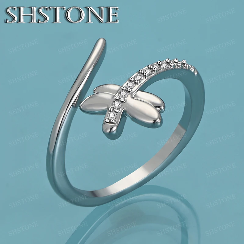 Pretty 925 Sterling Silver Ring Dragonfly Zircon Crystal Rings For Women Men Party Dinner Wedding High Quality Fashion Jewelry
Pretty 925 Sterling Silver Ring Dragonfly Zircon Crystal Rings For Women Men Party Dinner Wedding High Quality Fashion Jewelry