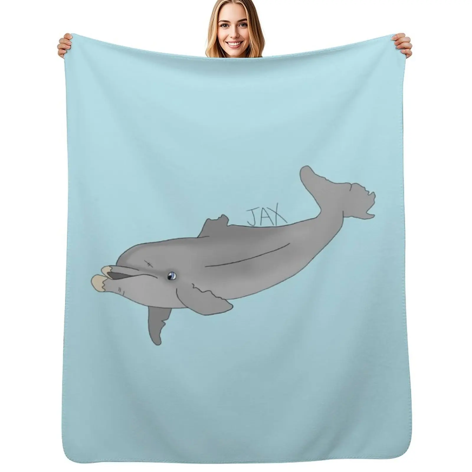 Jax Dolphin Throw Blanket Warm Throw Blanket Gift for Anniversary
Jax Dolphin Throw Blanket Warm Throw Blanket Gift for Anniversary