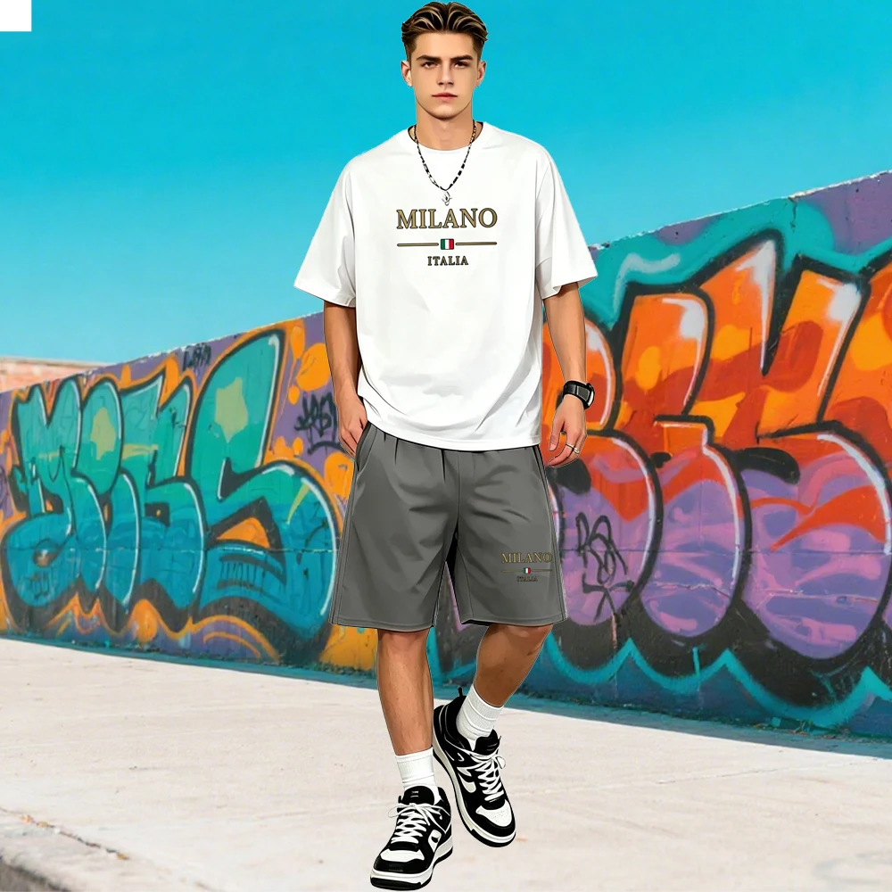 Hot Sale Men's Two Piece Sets Quick Dry Hip Hop Loose Short Sleeve T-Shirts+Shorts Streetwear Rapper Casual New Summer Outdoors
Hot Sale Men's Two Piece Sets Quick Dry Hip Hop Loose Short Sleeve T-Shirts+Shorts Streetwear Rapper Casual New Summer Outdoors