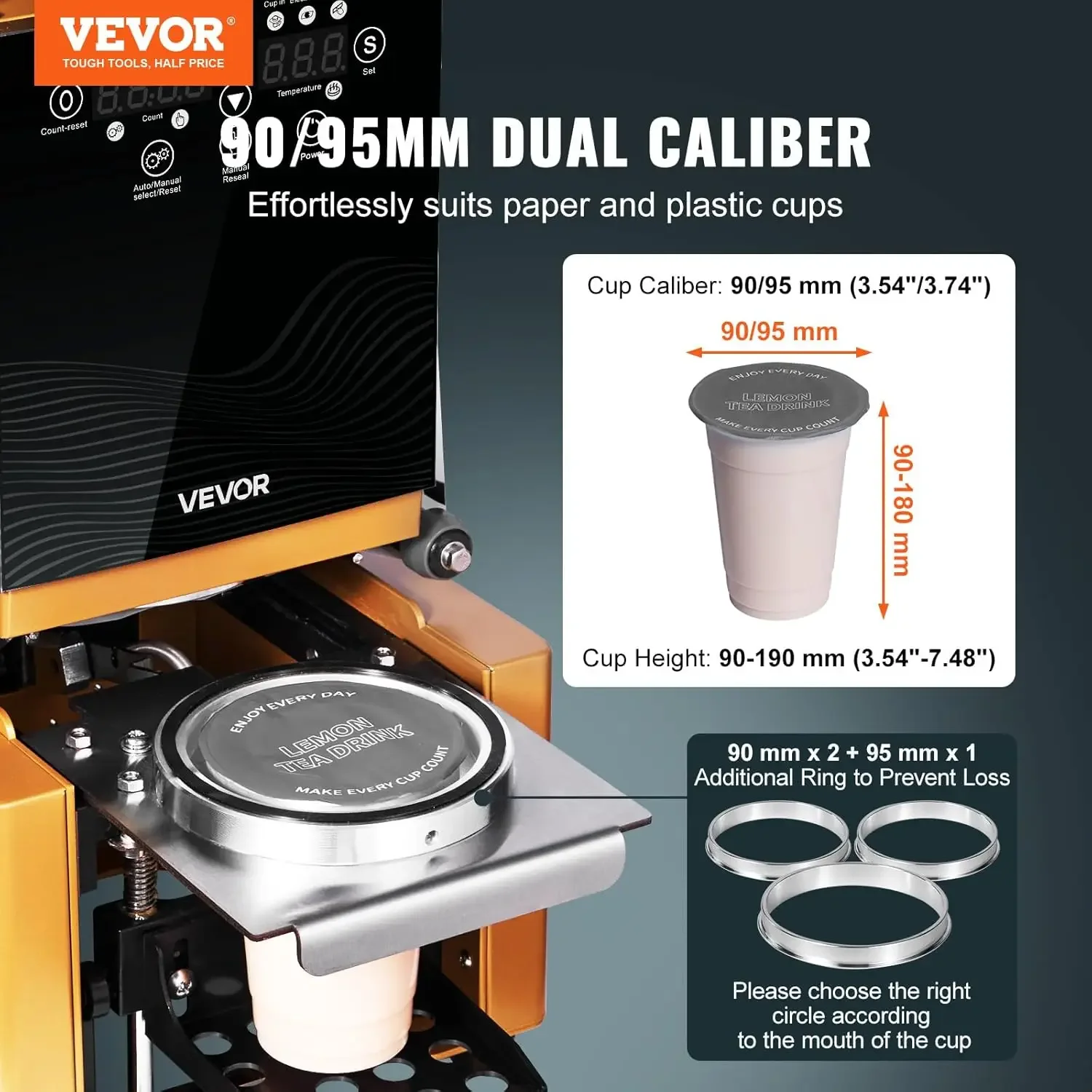 Substantial Fully Automatic Cup Sealing Machine 500 650 Cups H Cup Sealer Machine For 190 Mm Tall 90 95 Mm Cup Electric Tea Seal
Substantial Fully Automatic Cup Sealing Machine 500 650 Cups H Cup Sealer Machine For 190 Mm Tall 90 95 Mm Cup Electric Tea Seal