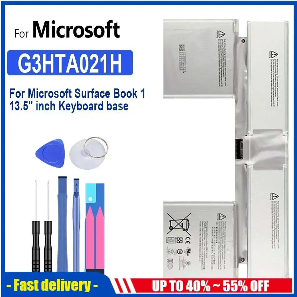 Аккумулятор G3HTA024H 2387 мАч/6800 мАч для Microsoft Surface Book 1, 13,5 дюйма, 1705 основа для клавиатуры, 1703 экран 1704 дюйма, CR7 DAK822470K
Аккумулятор G3HTA024H 2387 мАч/6800 мАч для Microsoft Surface Book 1, 13,5 дюйма, 1705 основа для клавиатуры, 1703 экран 1704 дюйма, CR7 DAK822470K