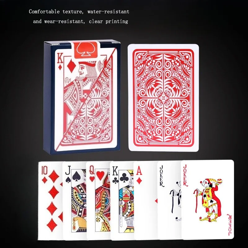 Plastic Poker Cards for Mahjong 5.8x8.8cm PVC Material Waterproof and Resistant To Folding Clear and Comfortable To Hold
Plastic Poker Cards for Mahjong 5.8x8.8cm PVC Material Waterproof and Resistant To Folding Clear and Comfortable To Hold