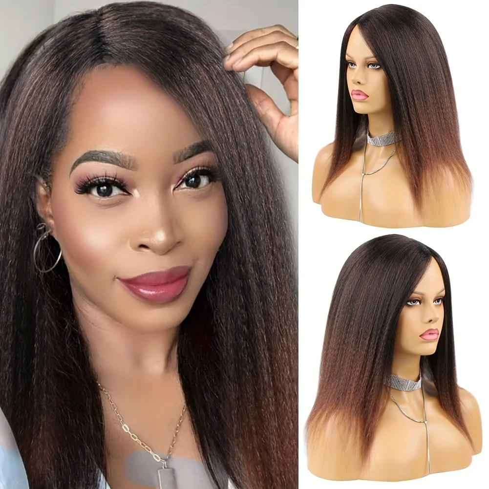 14 Inch Kinky Straight Synthetic Wig Heat Resistant Afro Yaki Straight Wig Natural Soft Afro Wig For Women Daily Use
14 Inch Kinky Straight Synthetic Wig Heat Resistant Afro Yaki Straight Wig Natural Soft Afro Wig For Women Daily Use