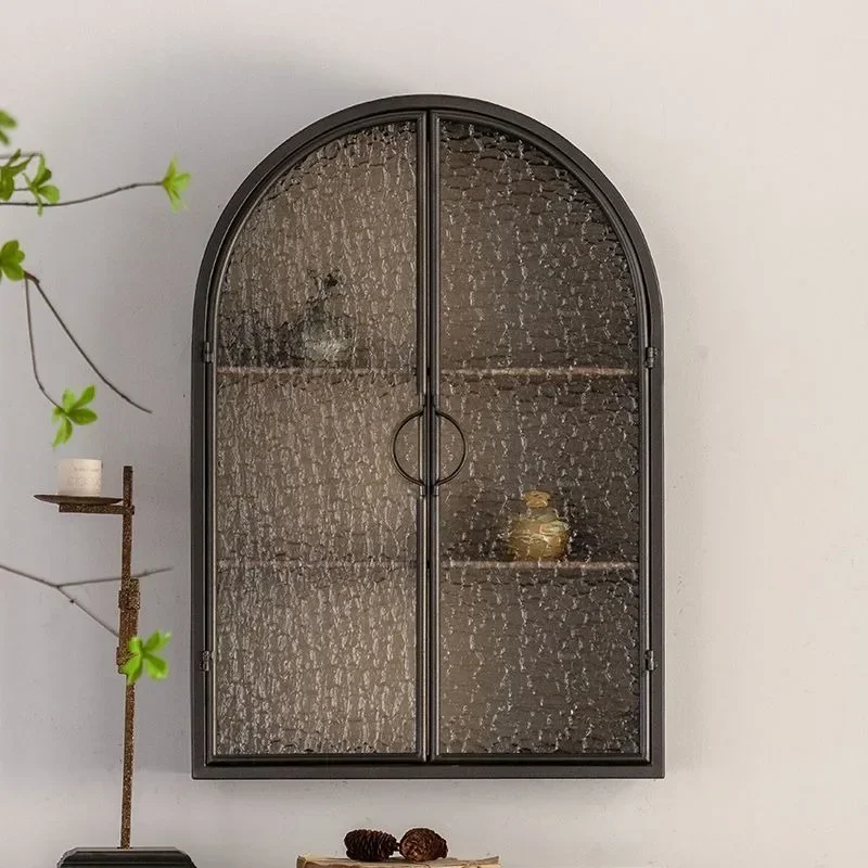 French Style Wall Cabinet Iron Water Ripple Glass Storage Living Room Bedroom Wall Mounted Storage Cabinet Furniture Sideboard
French Style Wall Cabinet Iron Water Ripple Glass Storage Living Room Bedroom Wall Mounted Storage Cabinet Furniture Sideboard
