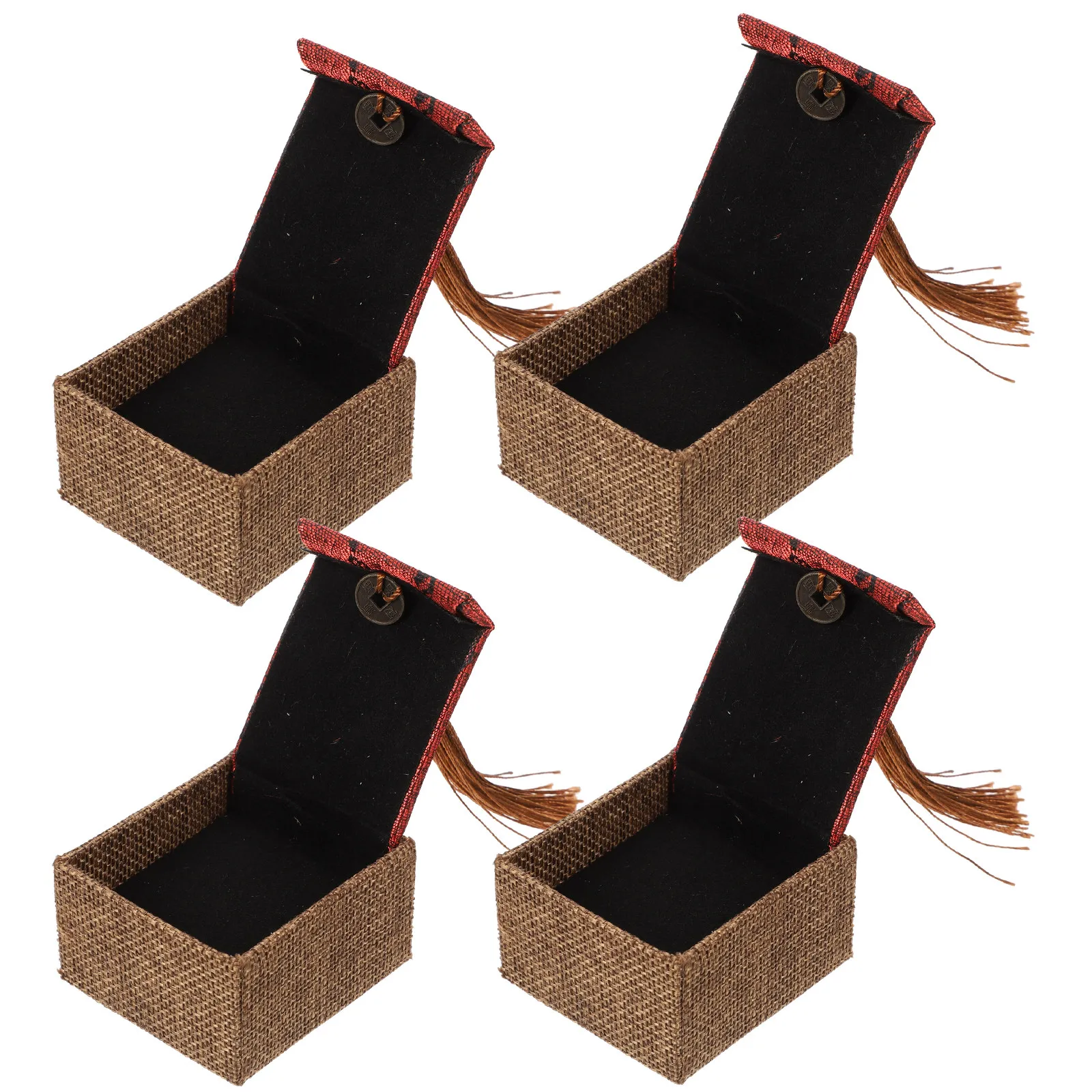 4Pcs Chinese Vintage Jewelry Storage Box Sturdy Wooden Decorative Trinket Case Jewelry Organizer for Home Office Desk Nightstand
4Pcs Chinese Vintage Jewelry Storage Box Sturdy Wooden Decorative Trinket Case Jewelry Organizer for Home Office Desk Nightstand
