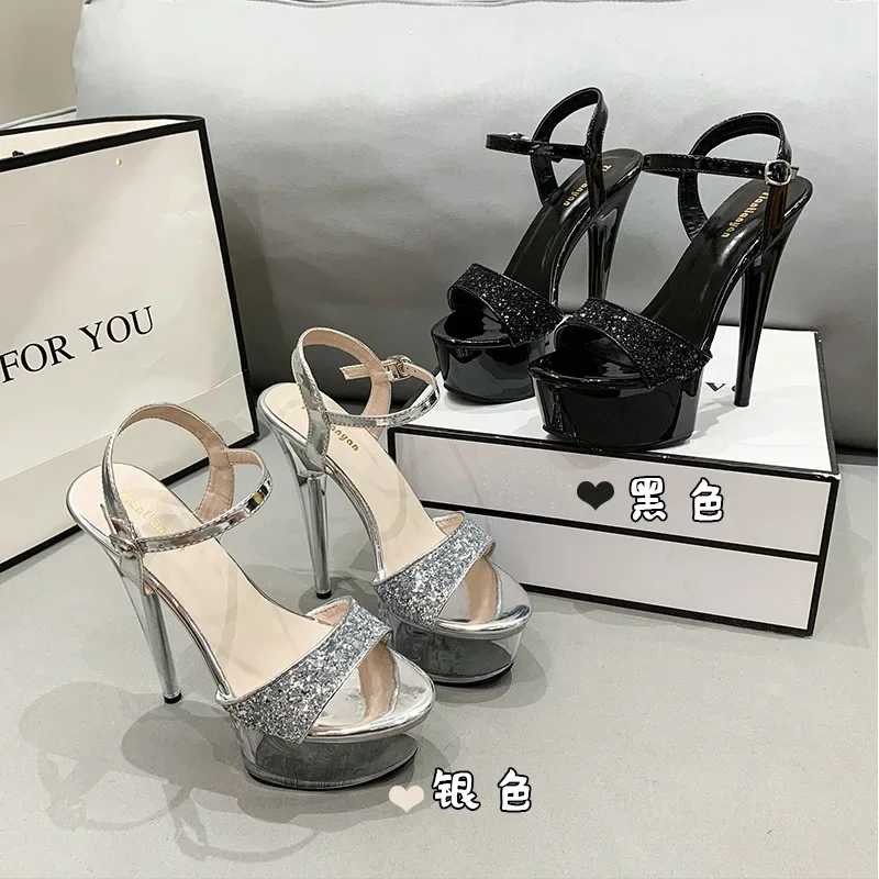 Summer 2025 Sexy Women's Platform Sandals Bling Female Peep Toe Thin Heels Party Dress Dance Shoe Designer Female Footwear 34-43
Summer 2025 Sexy Women's Platform Sandals Bling Female Peep Toe Thin Heels Party Dress Dance Shoe Designer Female Footwear 34-43