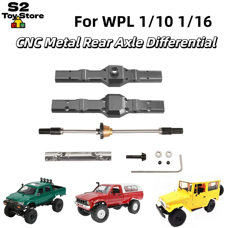 WPL Heng Long Metal Differential Assembly CNC Rear Axle Drive Shaft Upgrade Parts For 6x6 RC Military Truck Off Road Crawler Car
WPL Heng Long Metal Differential Assembly CNC Rear Axle Drive Shaft Upgrade Parts For 6x6 RC Military Truck Off Road Crawler Car