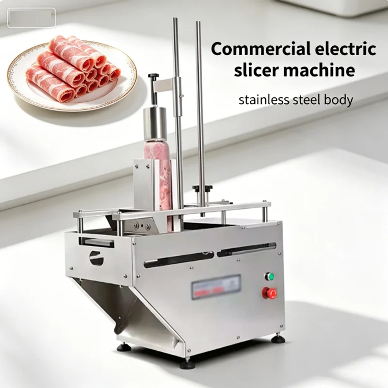 220V Electric Slicer Machine for Home Use Perfect for Slicing Lamb Rolls Beef Jerky Chicken Breast Ham and Bread
220V Electric Slicer Machine for Home Use Perfect for Slicing Lamb Rolls Beef Jerky Chicken Breast Ham and Bread