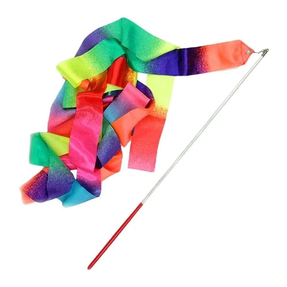 Twirling Rod Gymnastics Ribbons Gradient Colors Professional Ballet Streamer Rhythmic Colorful Dance Ribbon Children Kids
Twirling Rod Gymnastics Ribbons Gradient Colors Professional Ballet Streamer Rhythmic Colorful Dance Ribbon Children Kids
