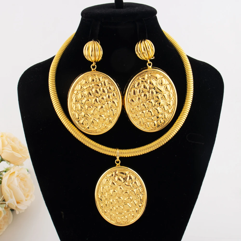 Gold Color Jewelry Sets For Women Necklace Sets For Women Party Wedding bijoux de mode ensembles de bijoux
Gold Color Jewelry Sets For Women Necklace Sets For Women Party Wedding bijoux de mode ensembles de bijoux