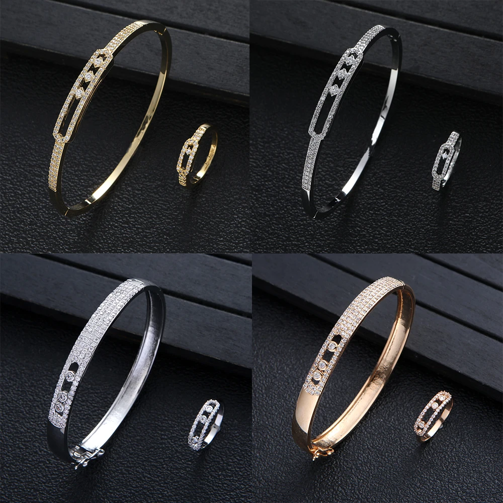 Elegant Inlaid Shiny zircon Bracelets Ring Gold Colour geometry Charm Bracelet For Women Fashion Jewelry Accessories Party Gifts
Elegant Inlaid Shiny zircon Bracelets Ring Gold Colour geometry Charm Bracelet For Women Fashion Jewelry Accessories Party Gifts