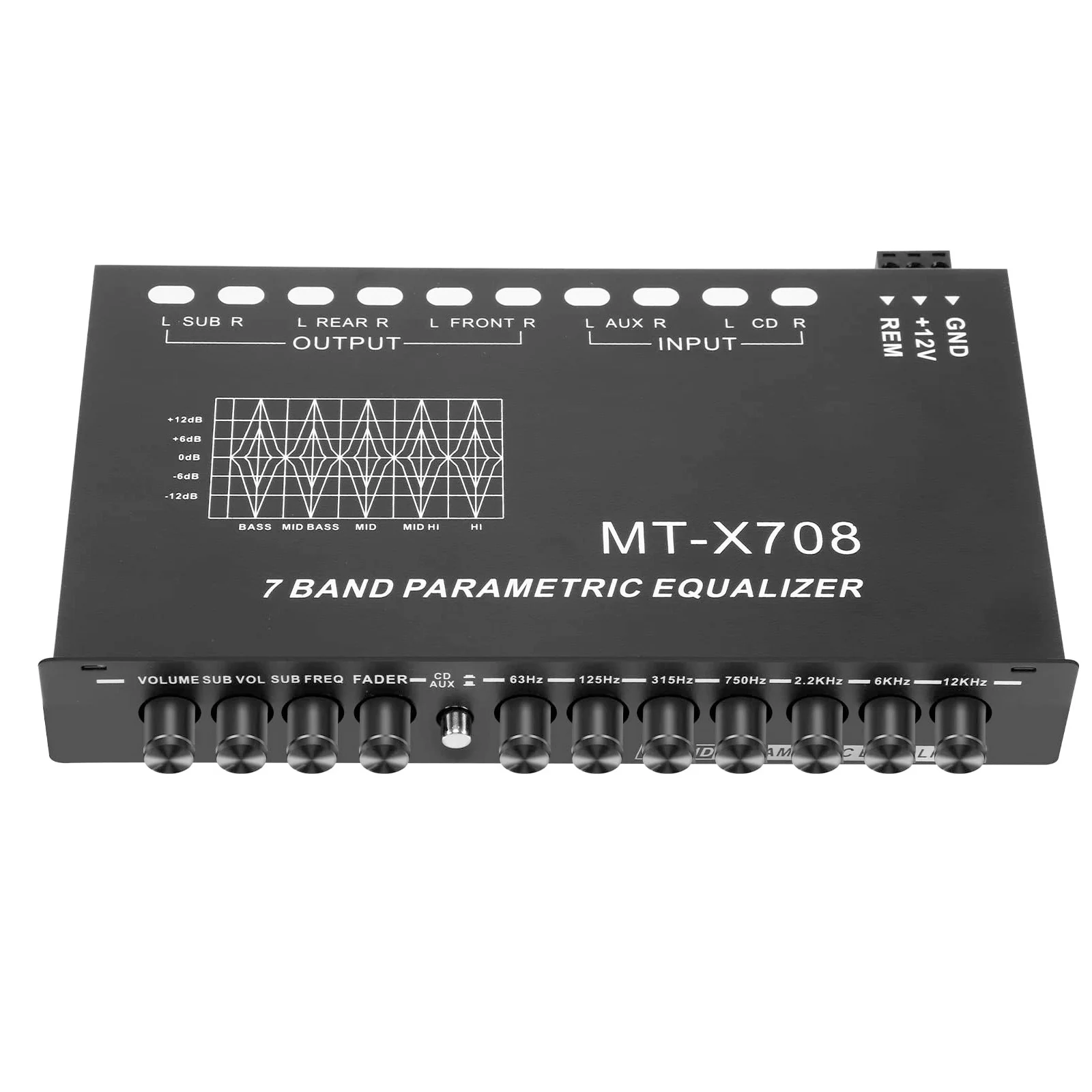Car Equalizer Signal Processor 7 Band Car Audio Eq Stereo Equalizer Voice Metal Construction Compact Design
Car Equalizer Signal Processor 7 Band Car Audio Eq Stereo Equalizer Voice Metal Construction Compact Design