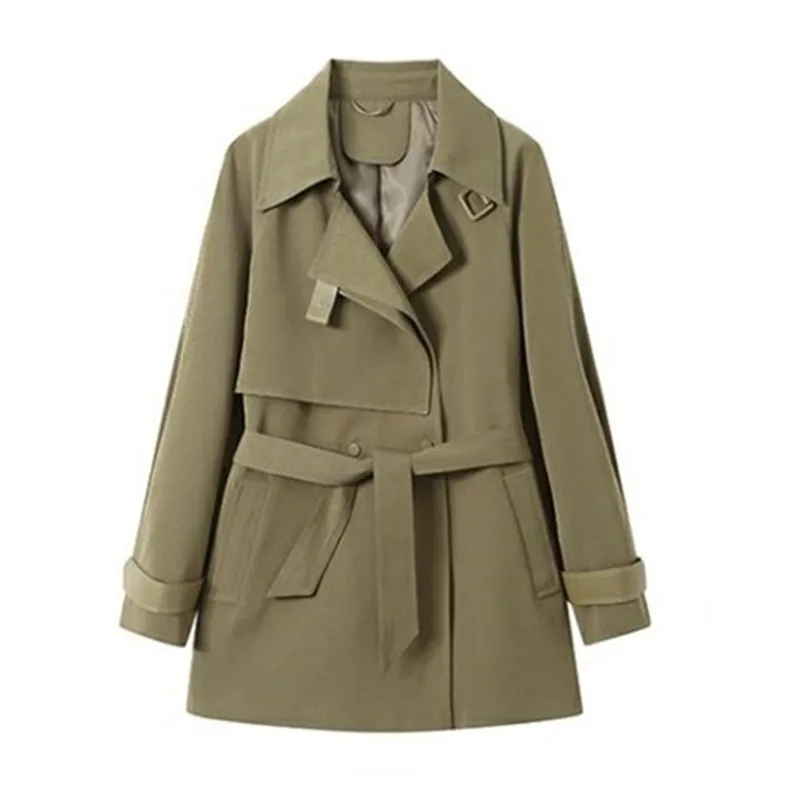 Woman Mid Long Trench Coat Spring Autumn New Korean Fashion Windbreaker Female Tops Outerwear Gabardina Mujer Women Basic Coats
Woman Mid Long Trench Coat Spring Autumn New Korean Fashion Windbreaker Female Tops Outerwear Gabardina Mujer Women Basic Coats